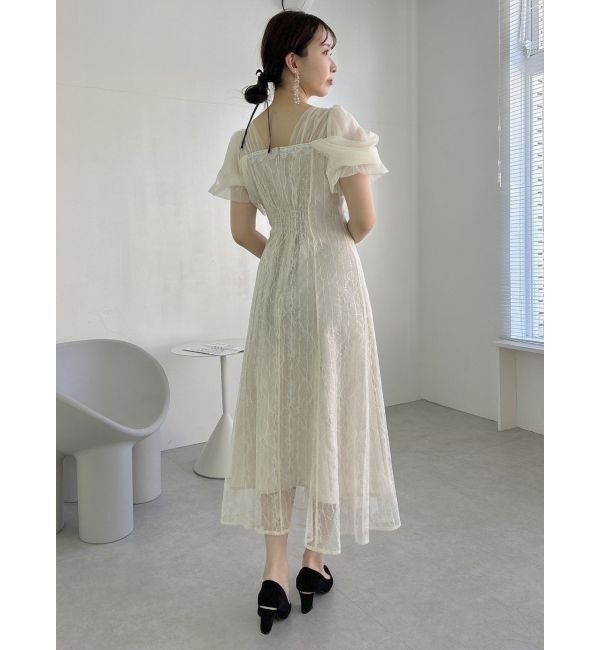 dazzlin「チュールベールレースワンピース」|ドレス|