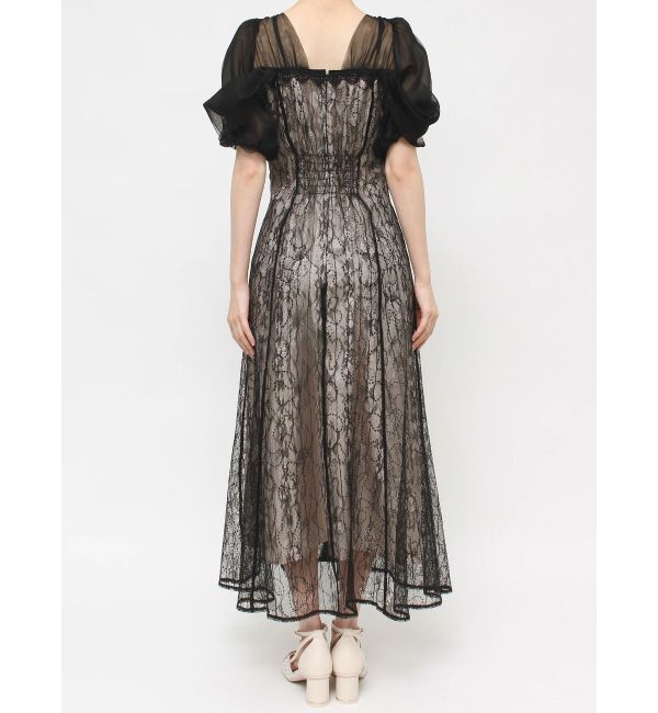 dazzlin「チュールベールレースワンピース」|ドレス|