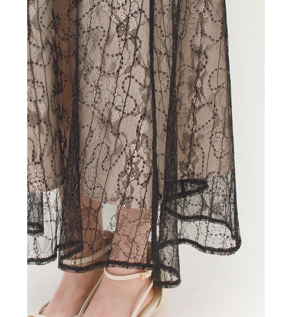 dazzlin「チュールベールレースワンピース」|ドレス|