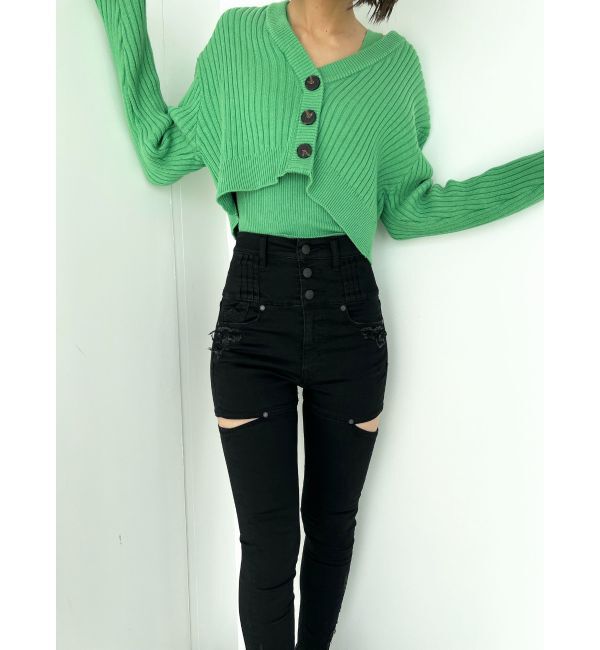 EMODA「リフォメーションニットカーディガン」|カーディガン|