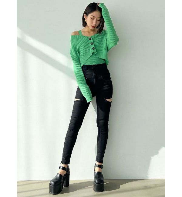 EMODA「リフォメーションニットカーディガン」|カーディガン|