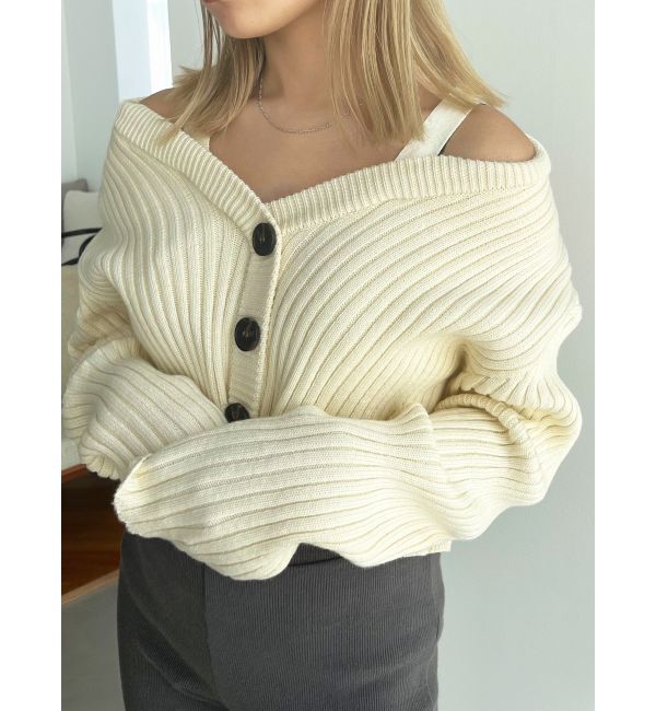 EMODA「リフォメーションニットカーディガン」|カーディガン|