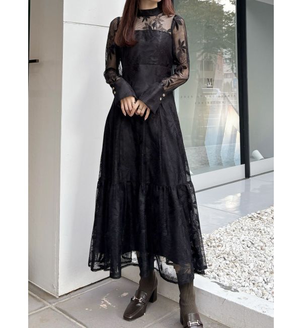 MERCURYDUO「レースティアードワンピース」|ワンピース|