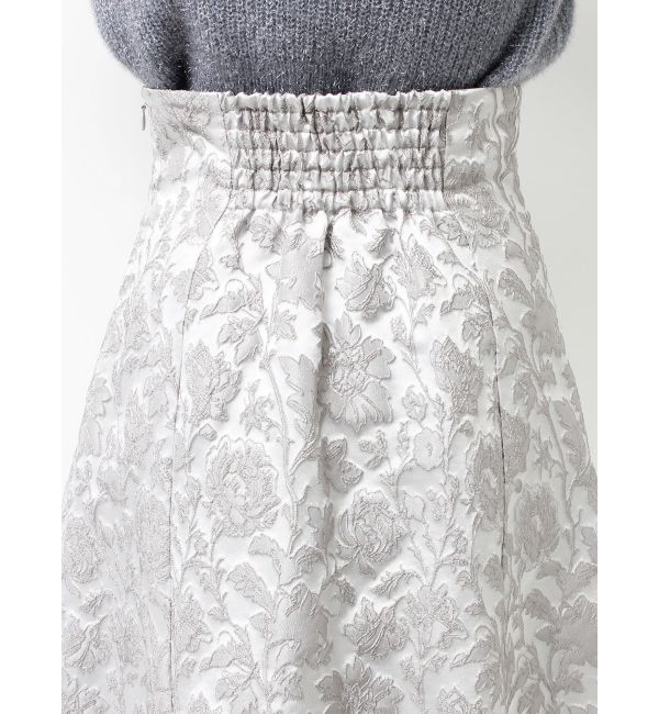 MERCURYDUO「ラメジャカードフレアスカート」|スカート|