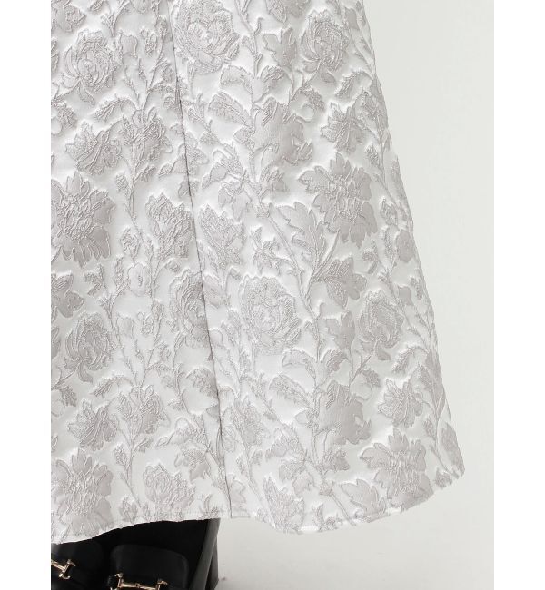 MERCURYDUO「ラメジャカードフレアスカート」|スカート|