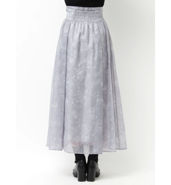 MERCURYDUO「星座モチーフプリントフレアスカート」|スカート|