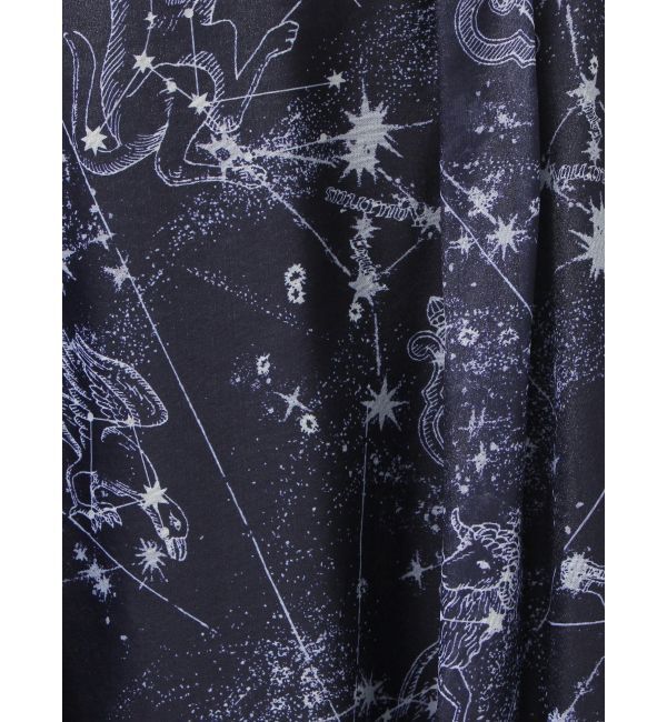 MERCURYDUO「星座モチーフプリントフレアスカート」|スカート|