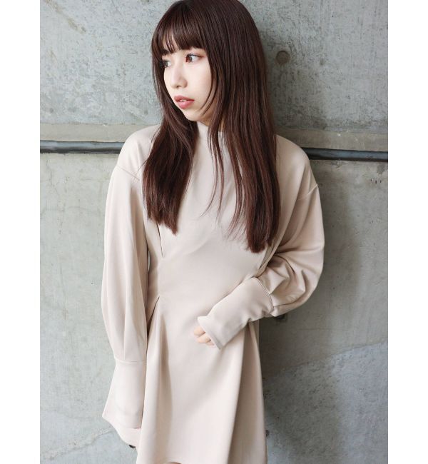 MURUA「パフスリーブタックミニワンピース」|ワンピース|