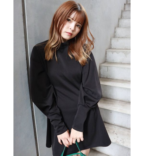 MURUA「パフスリーブタックミニワンピース」|ワンピース|