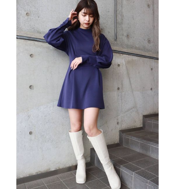 MURUA「パフスリーブタックミニワンピース」|ワンピース|