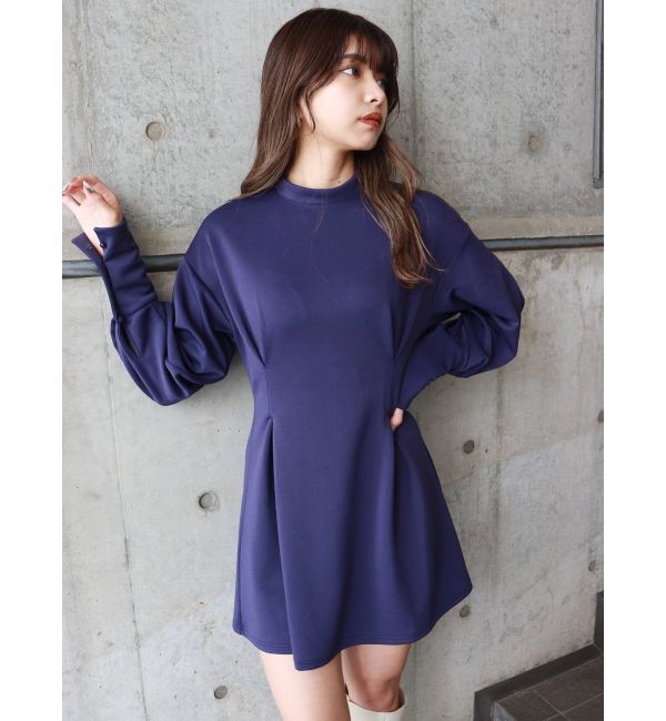 MURUA「パフスリーブタックミニワンピース」|ワンピース|