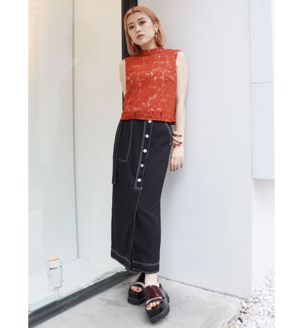 MURUA「レースノースリーブトップス」|シャツ・ブラウス|