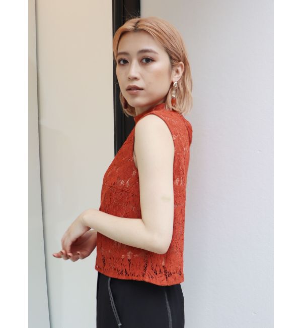 MURUA「レースノースリーブトップス」|シャツ・ブラウス|