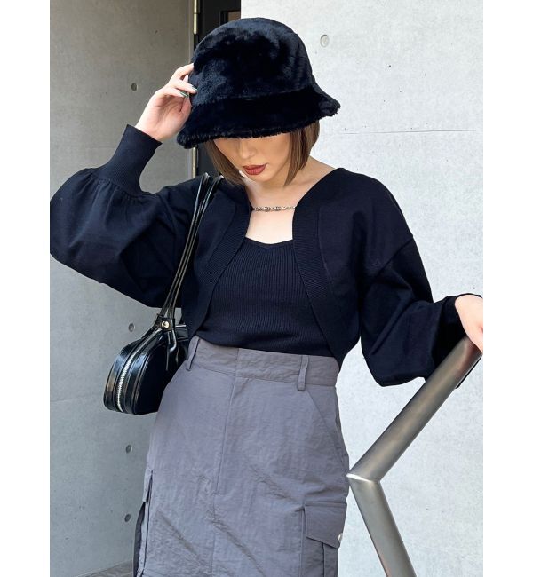 MURUA「ボレロカーデ&times;キャミSET」|カーディガン|