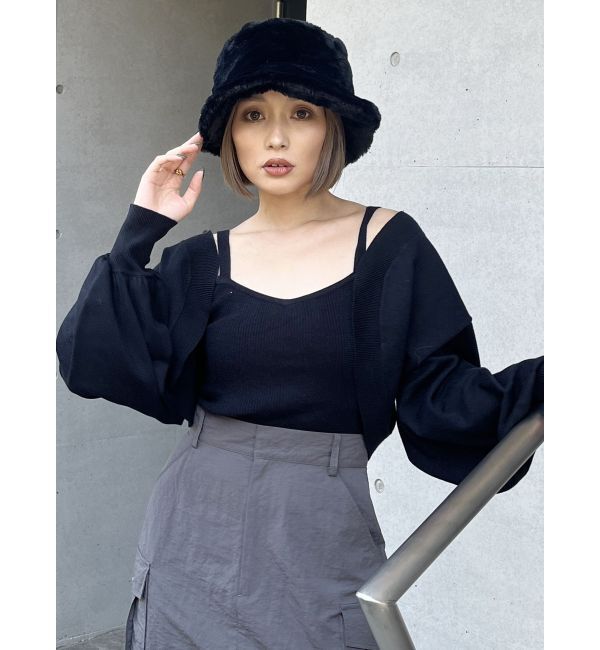 MURUA「ボレロカーデ&times;キャミSET」|カーディガン|