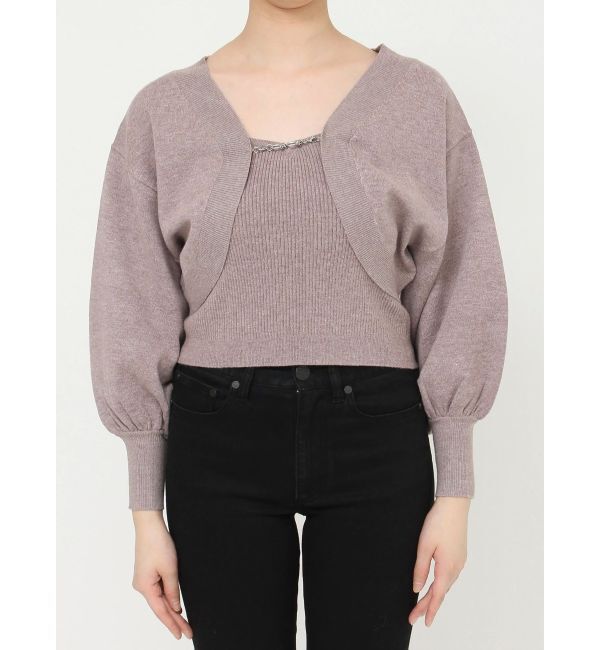 MURUA「ボレロカーデ&times;キャミSET」|カーディガン|