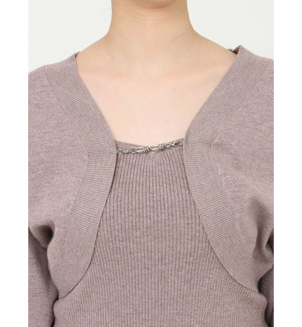 MURUA「ボレロカーデ&times;キャミSET」|カーディガン|