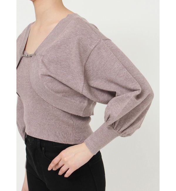 MURUA「ボレロカーデ&times;キャミSET」|カーディガン|