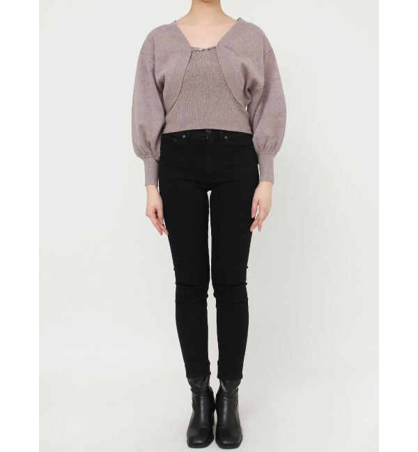 MURUA「ボレロカーデ&times;キャミSET」|カーディガン|