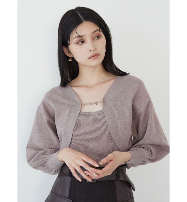 MURUA「ボレロカーデ&times;キャミSET」|カーディガン|