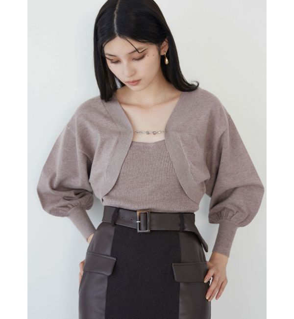 MURUA「ボレロカーデ&times;キャミSET」|カーディガン|