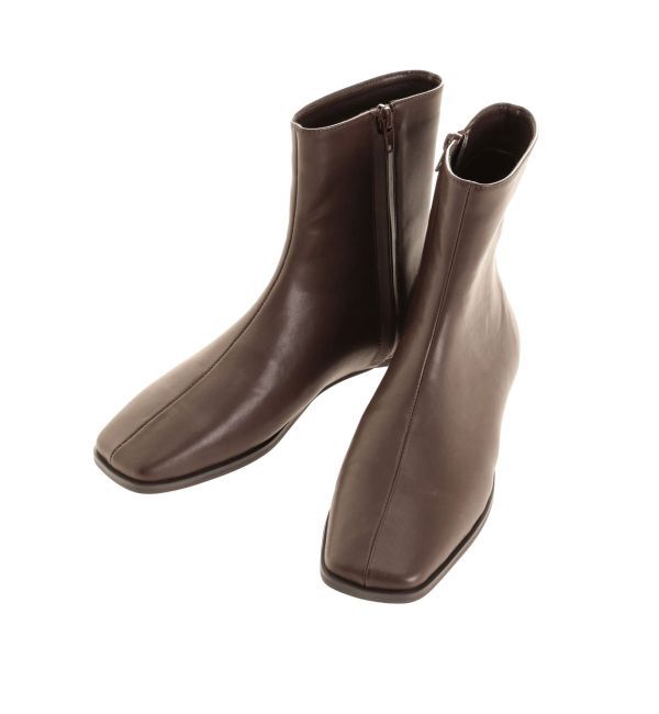 Ungrid「ミドル丈フラットブーツ」|ショートブーツ|