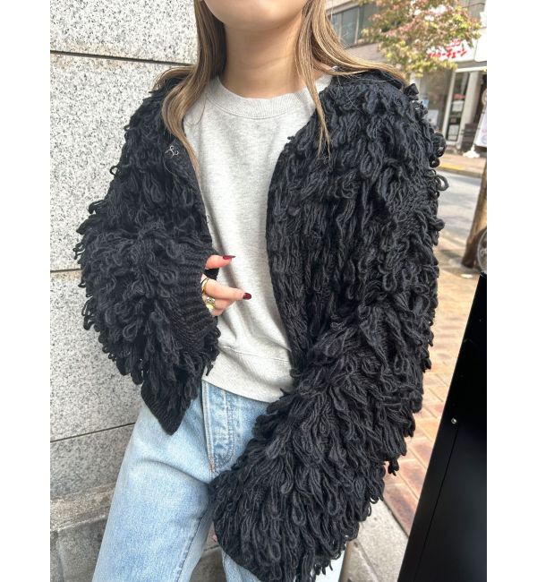 Ungrid「ループヤーンニットカーデ」|カーディガン|