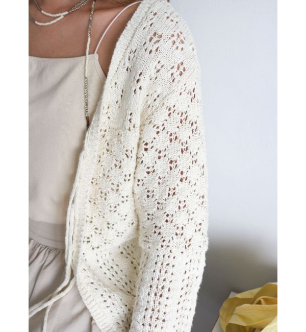 Ungrid「2Way透かし編みニットカーディガン」|カーディガン|