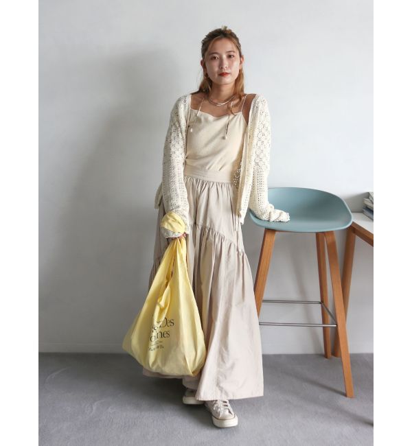 Ungrid「2Way透かし編みニットカーディガン」|カーディガン|