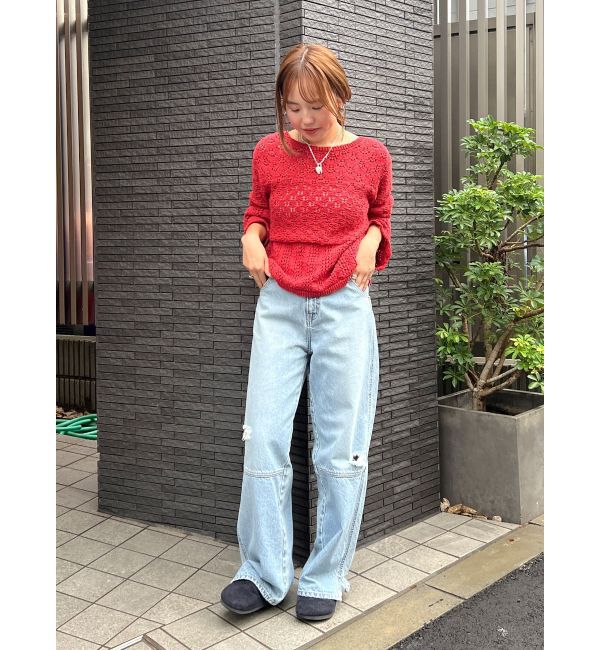 Ungrid「2Way透かし編みニットカーディガン」|カーディガン|