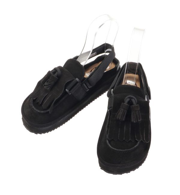 Ungrid「SHAKA MOC MULE TASSEL SU」|モカシン|ブラック