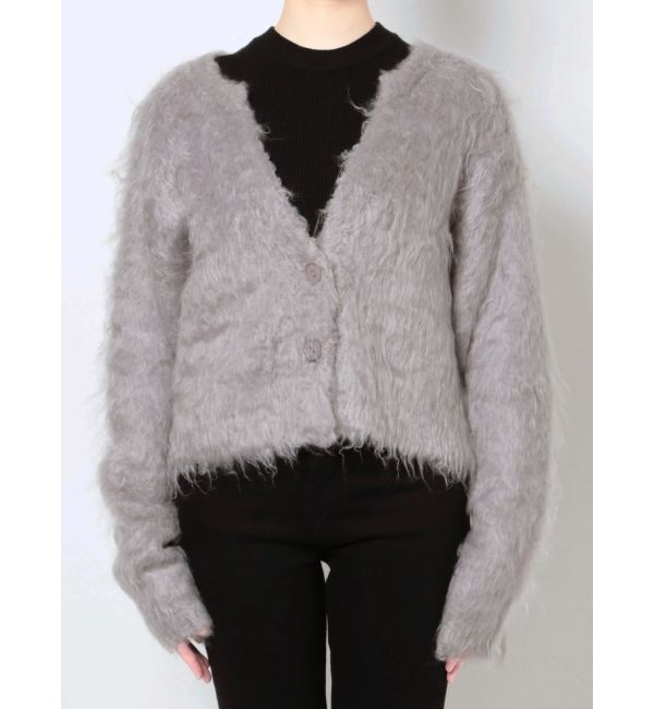 LAGUNAMOON「ファーライクニットカーディガン」|カーディガン|