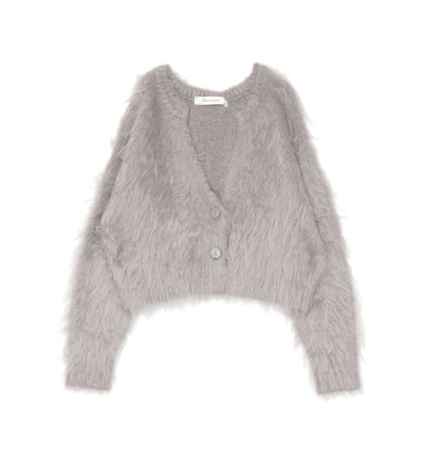 LAGUNAMOON「ファーライクニットカーディガン」|カーディガン|