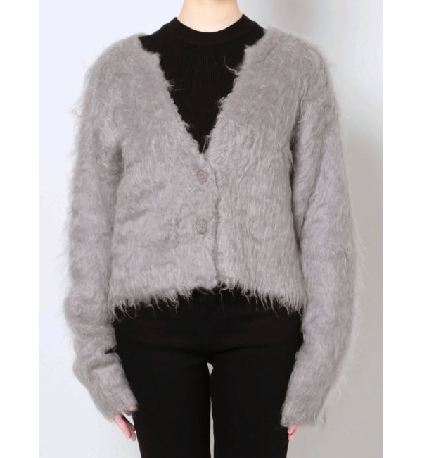 LAGUNAMOON「ファーライクニットカーディガン」|カーディガン|