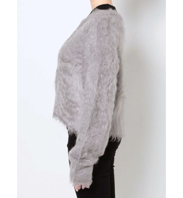 LAGUNAMOON「ファーライクニットカーディガン」|カーディガン|