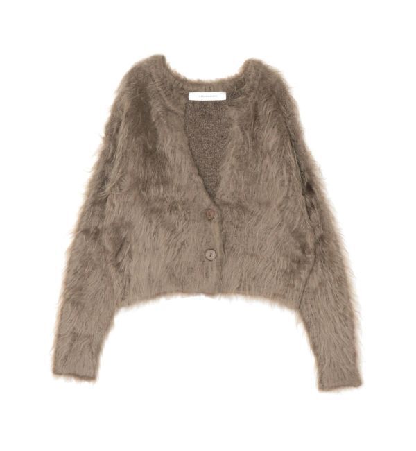 LAGUNAMOON「ファーライクニットカーディガン」|カーディガン|