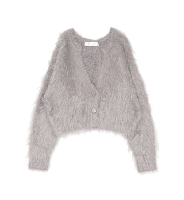 LAGUNAMOON「ファーライクニットカーディガン」|カーディガン|