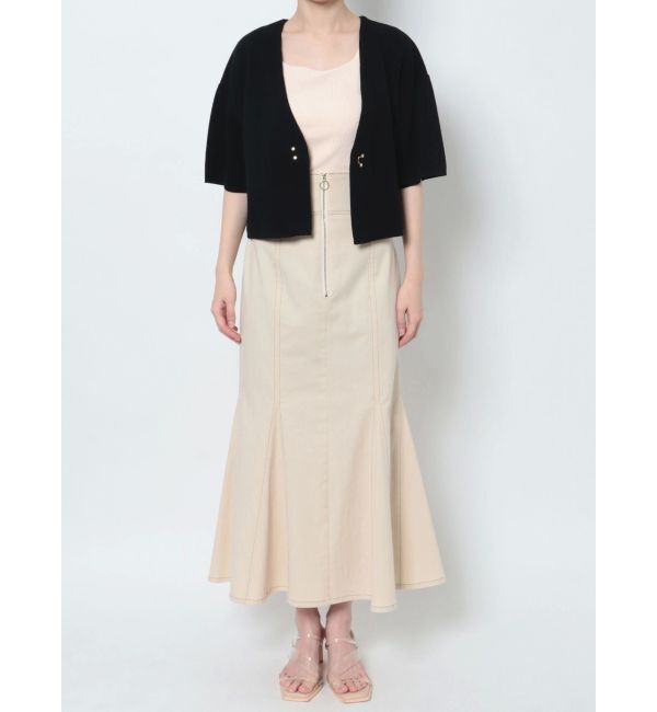 LAGUNAMOON「ショートフォルムニットカーディガン」|カーディガン|