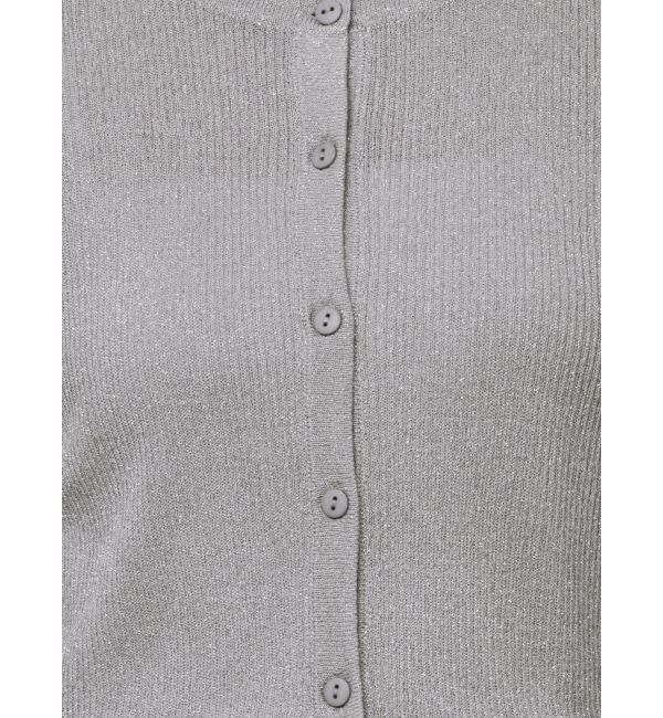 LAGUNAMOON「ラメショートニットカーディガン」|カーディガン|