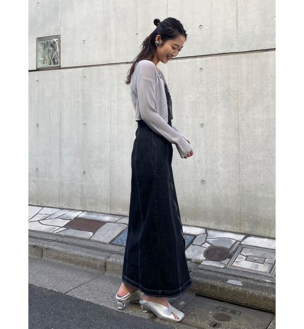 LAGUNAMOON「ラメショートニットカーディガン」|カーディガン|