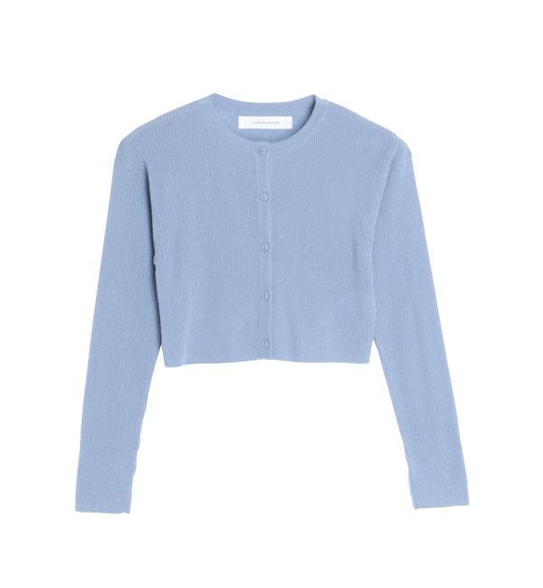 LAGUNAMOON「ラメショートニットカーディガン」|カーディガン|