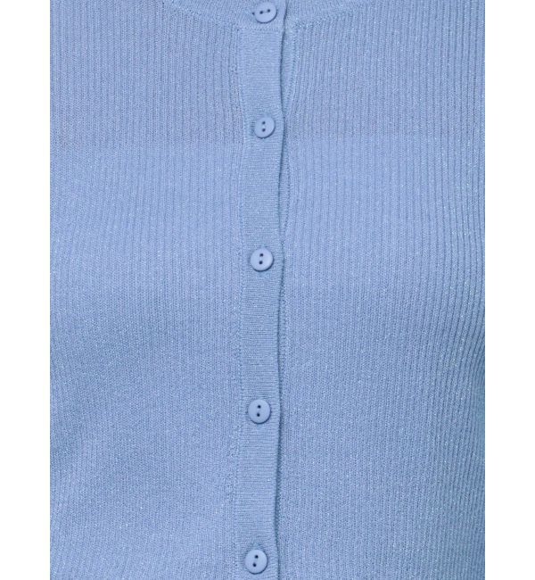 LAGUNAMOON「ラメショートニットカーディガン」|カーディガン|