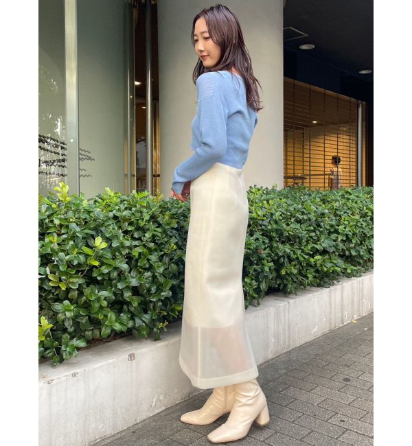 LAGUNAMOON「ラメショートニットカーディガン」|カーディガン|