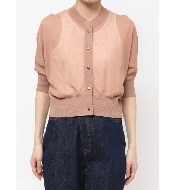 LAGUNAMOON「シアーニットカーディガン」|カーディガン|