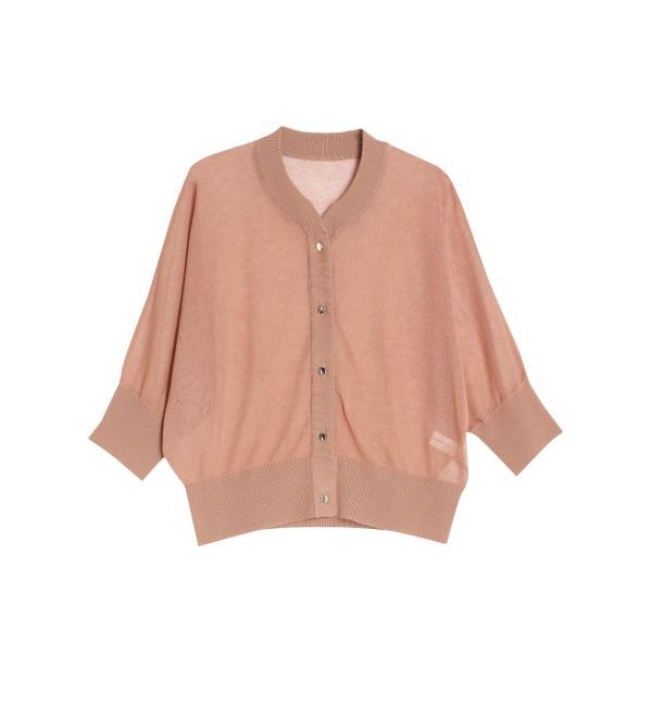 LAGUNAMOON「シアーニットカーディガン」|カーディガン|モカ