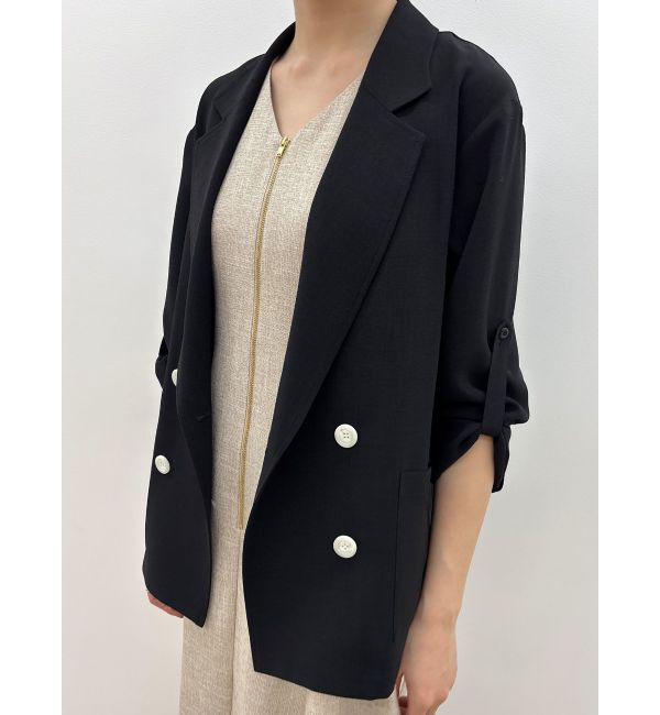 LAGUNAMOON「【riiさんコラボカラー・サイズあり】ロールアップジャケット」|テーラードジャケット|