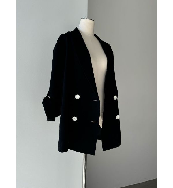 LAGUNAMOON「【riiさんコラボカラー・サイズあり】ロールアップジャケット」|テーラードジャケット|