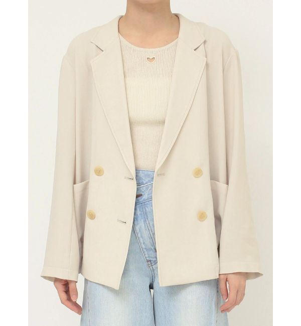 LAGUNAMOON「【riiさんコラボカラー・サイズあり】ロールアップジャケット」|テーラードジャケット|