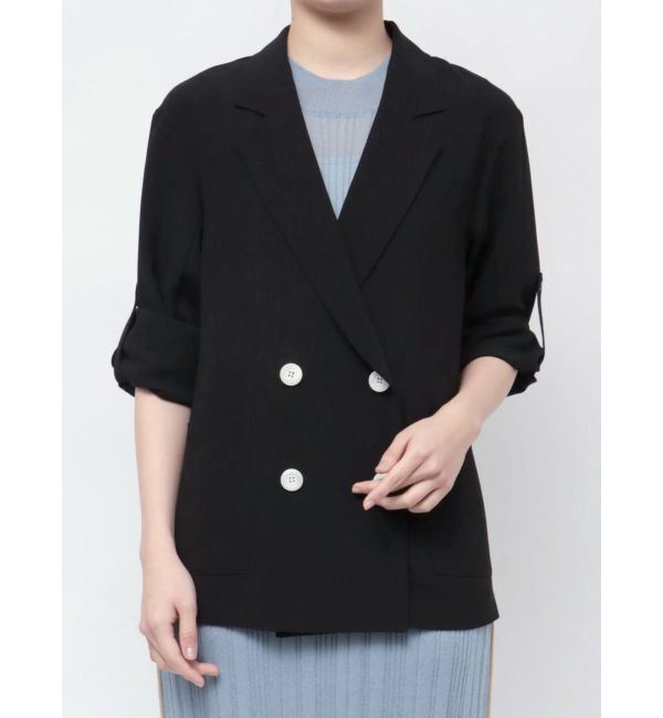 LAGUNAMOON「【riiさんコラボカラー・サイズあり】ロールアップジャケット」|テーラードジャケット|