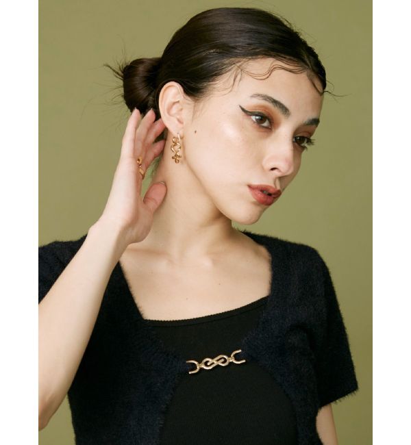 EVRIS「WAVE HOOPピアス」|ピアス|